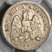 1885-Ho PCGS XF 45 Mexico 10 Centavos Hermosillo Mint 21k Mintage Coin (22102502C)