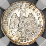 1885-Mo NGC MS 65 Mexico 10 Centavos Silver Mint State Coin (19031503C)