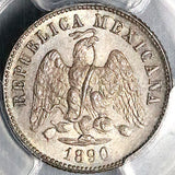 1890-Mo PCGS MS 65 Mexico 10 Centavos Mint State Silver Coin POP 1/1 (23032701D)