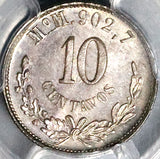 1890-Mo PCGS MS 65 Mexico 10 Centavos Mint State Silver Coin POP 1/1 (23032701D)