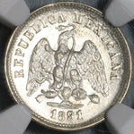 1891/89-Pi NGC MS 65 Mexico 10 Centavos Potosi Silver Coin POP 1/2 (20031001C)