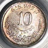 1892-Ga PCGS MS 65 Mexico 10 Centavos Guadalajara Gem Mint State Silver Coin (21101702D)