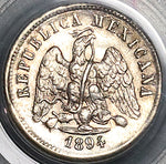 1894-Ga PCGS MS 64 Mexico 10 Centavos Guadalajara Mint State Coin POP 2/0 (21101704D)