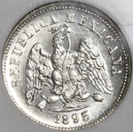 1895-Ga NGC MS 66 Mexico 10 Centavos Guadalajara Mint State 80K POP 1/0 (19102003C)