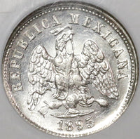 1895-Ga NGC MS 66 Mexico 10 Centavos Guadalajara Mint State 80K POP 1/0 (19102003C)
