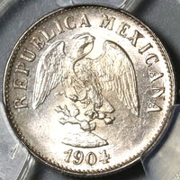 1904-Mo NGC MS 65 Mexico 10 Centavos Silver Coin POP 1/0 (20022302C)