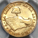 1836/4-Do PCGS MS 62+ Mexico Gold 1/2 Escudo Rare Durango Mint Coin (19091701C)