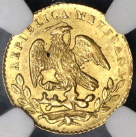1856/4-Mo NGC MS 64 Mexico Gold 1/2 Escudo Mint State Coin (19042901C)