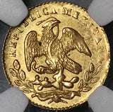 1856/4-Mo NGC MS 64 Mexico Gold 1/2 Escudo Mint State Coin (22040801C)