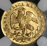 1856/4-Mo NGC MS 64 Mexico Gold 1/2 Escudo Mint State Coin (22040801C)