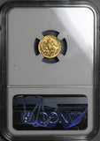 1856/4-Mo NGC MS 64 Mexico Gold 1/2 Escudo Mint State Coin (22040801C)