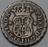1745 Mexico 1/2 Real Pillars & Globes Colonial Spain Silver Coin (19102102R)