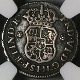 1747 NGC VF Mexico 1/2 Real Ferdinand VII Spain Colony Pirate Coin (23031303C)