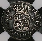 1747 NGC VF Mexico 1/2 Real Ferdinand VII Spain Colony Pirate Coin (23031303C)