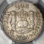 1764 PCGS XF 45 Mexico 1/2 Real Charles III Spain Colony Pirate Coin (22101602C)
