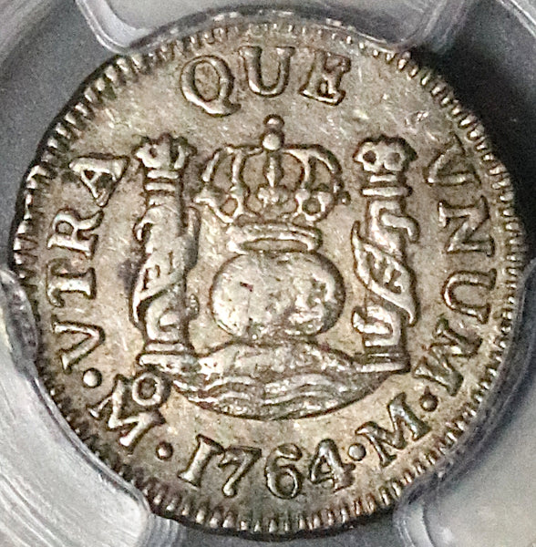 1764 PCGS XF 45 Mexico 1/2 Real Charles III Spain Colony Pirate Coin (22101602C)