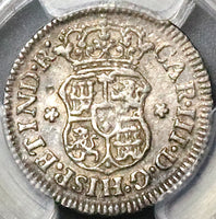 1764 PCGS XF 45 Mexico 1/2 Real Charles III Spain Colony Pirate Coin (22101602C)