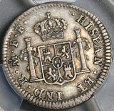 1781 PCGS XF 40 Mexico 1/2 Real Charles III Spain Colony Pirate Silver Coin (22101603C)