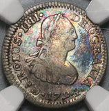 1794 NGC F 15 Mexico 1/2 Real Spain Pillars Colonial Silver Coin (20062402C)