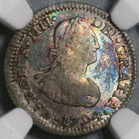 1794 NGC F 15 Mexico 1/2 Real Spain Pillars Colonial Silver Coin (20062402C)