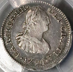 1794 PCGS VF Mexico 1/2 Real Charles III Spain Colony Silver Coin (22101604C)