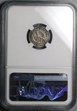 1845-Ga NGC VF Mexico 1/2 Real Guadalajara Cap Rays SIlver Coin (23041601C)