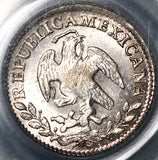 1848/7-Mo PCGS MS 64 Mexico 1/2 Real Mint State Cap Rays Silver Coin POOP 3/0 (22041401C)