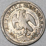 1860-C Mexico 1/2 Real AU Culiacan Mint Silver Coin (20060503R)