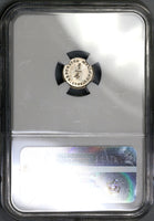 1843-Mo NGC MS 65 Mexico 1/4 Real Gem Silver Mint State Coin (19032801C)