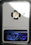 1858-Mo NGC MS 62 Mexico 1/4 Real Silver Liberty Head Coin POP 1/4 (23041802C)