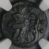 1828- NGC XF Durango Mexico State 1/8 Real Octavo Child Bow Arrow Tree Coin (22041801C)