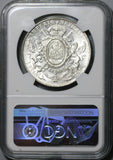 1867-Mo NGC AU 58 Mexico Maximilian Peso Silver Imperial Coin (20082503C)