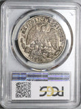 1872-Zs PCGS XF 45 Mexico Un Peso Zacatecas Mint Silver Coin (22092602C)