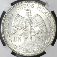 1913 NGC MS 62 Mexico Peso Mint State Caballito Horse Silver Coin (20111503C)