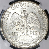 1913 NGC MS 62 Mexico Peso Mint State Caballito Horse Silver Coin (20111503C)