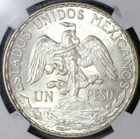 1913 NGC MS 62 Mexico Peso Mint State Caballito Horse Silver Coin (20111503C)