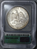1913 ICG MS 62 Mexico Peso Mint State Caballito Horse Silver Coin (20091403D)