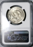 1947 NGC MS 65 Mexico 1 UN Peso Morelos Silver Gem BU Coin (22071002C)