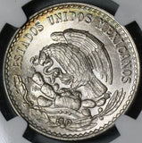 1947 NGC MS 66 Mexico 1 UN Peso Morelos Silver Gem BU Coin (23010402C)