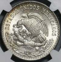 1947 NGC MS 66 Mexico 1 UN Peso Morelos Silver Gem BU Coin (23010402C)