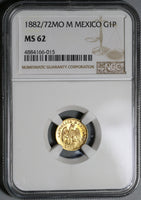 1882/72-Mo NGC MS 62 Mexico Gold 1 Peso Coin Rare Mint State Coin (19103001C)