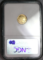 1888-Cn NGC MS 63 Mexico Gold 1 Peso Coin Culiacan Mint State (19102401C)