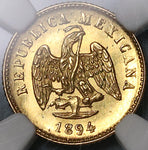 1894-Mo NGC MS 63 Mexico Gold 1 Peso Mint State Coin (22012603C)