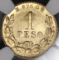 1897/6-Go NGC MS 63 Mexico Gold 1 Peso Coin RARE Only 4k Minted (19032902C)