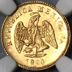 1900/800-Go NGC MS 62 Mexico Gold 1 Peso Guanajuato Mint 864 Coins (23032902C)