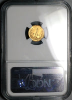 1900/800-Go NGC MS 62 Mexico Gold 1 Peso Guanajuato Mint 864 Coins POP 4/3 (23032902C)