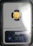 1900/800-Go NGC MS 62 Mexico Gold 1 Peso Guanajuato Mint 864 Coins (23032902C)