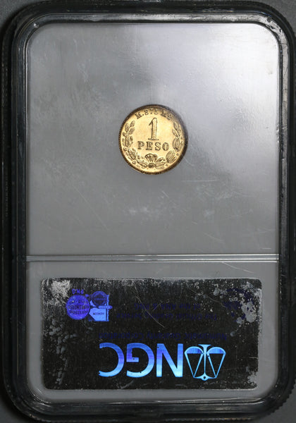 1902-Mo NGC MS 66 Mexico Gold 1 Peso Gem Mint State Coin