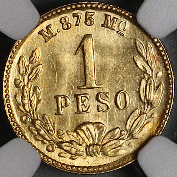 1903-Mo NGC MS 65 Mexico Gold 1 Peso Gem Mint State Coin