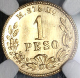 1904-Mo NGC MS 65 Mexico Gold 1 Peso Mint State Coin Only 9845 Minted (19102701D)
